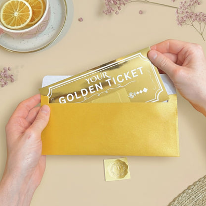 Personalised Scratchable Golden Ticket Gift Voucher