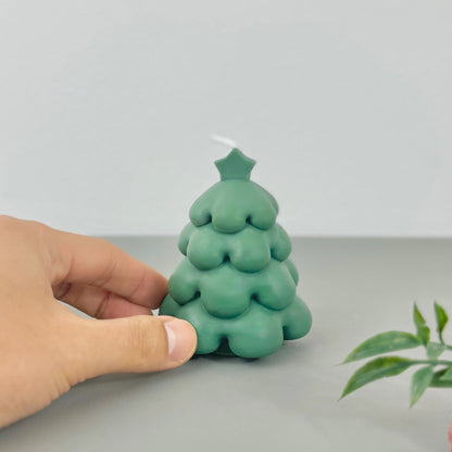 Green Christmas Tree Candle – Festive Decorative Candle & Gift