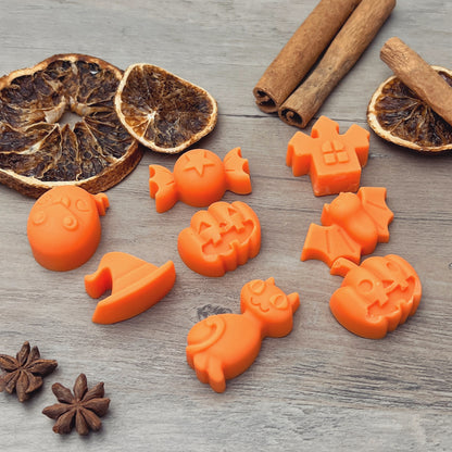 Orange Halloween Gift Set of 8 Wax Melts - Pumpkin Spice Wax Melt Set