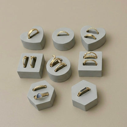 Set of 8 Ring Holders - Modern Ring Stands
