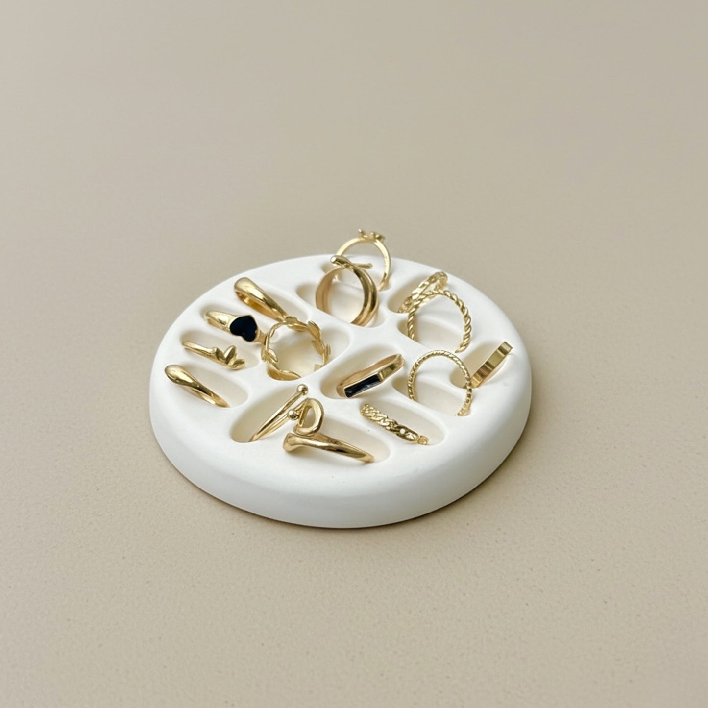 Handmade Jesmonite Ring Holder and Ring Organiser