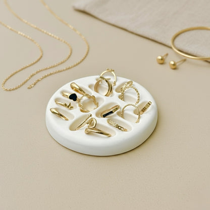 Handmade Jesmonite Ring Holder and Ring Organiser