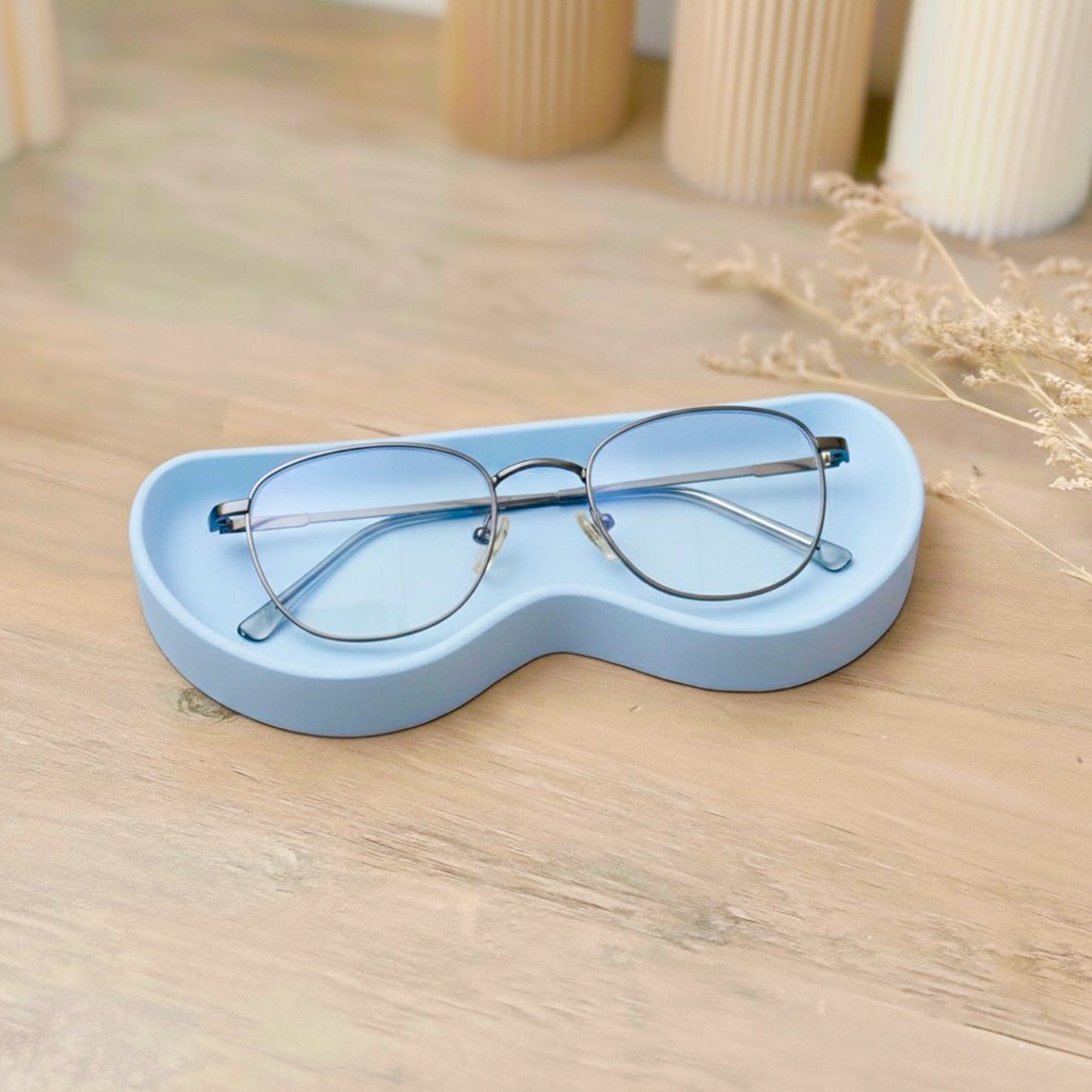 Modern Blue Glasses Tray - Handmade Sunglasses Holder