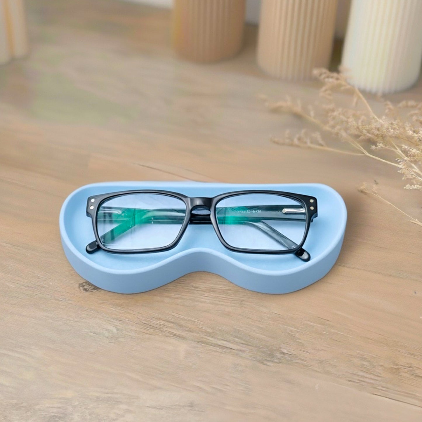 Modern Blue Glasses Tray - Handmade Sunglasses Holder
