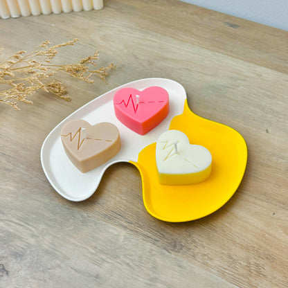 Heart Shaped Tealight Candles - Heart Beat Valentine's Gift - Wedding Heart Candles