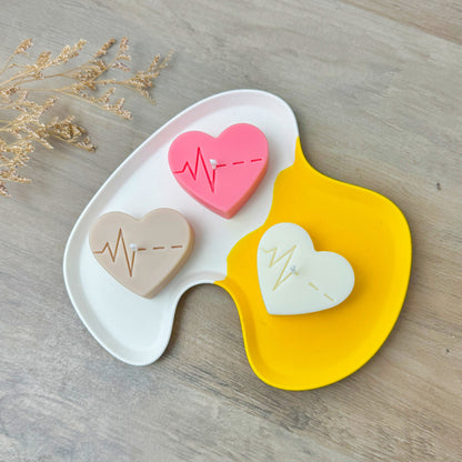 Heart Shaped Tealight Candles - Heart Beat Valentine's Gift - Wedding Heart Candles