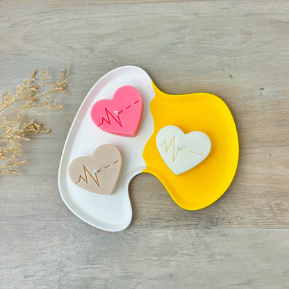 Heart Shaped Tealight Candles - Heart Beat Valentine's Gift - Wedding Heart Candles