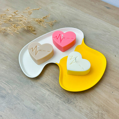 Heart Shaped Tealight Candles - Heart Beat Valentine's Gift - Wedding Heart Candles
