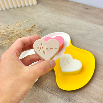 Heart Shaped Tealight Candles - Heart Beat Valentine's Gift - Wedding Heart Candles