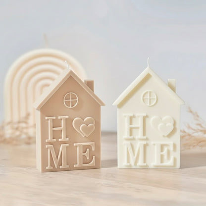 Soy Candle Home Decor Gift - House Shaped Candle - New Home Gift