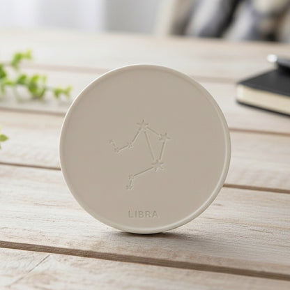 Libra September Birthday Gift Coaster - Libra Star Sign Gift