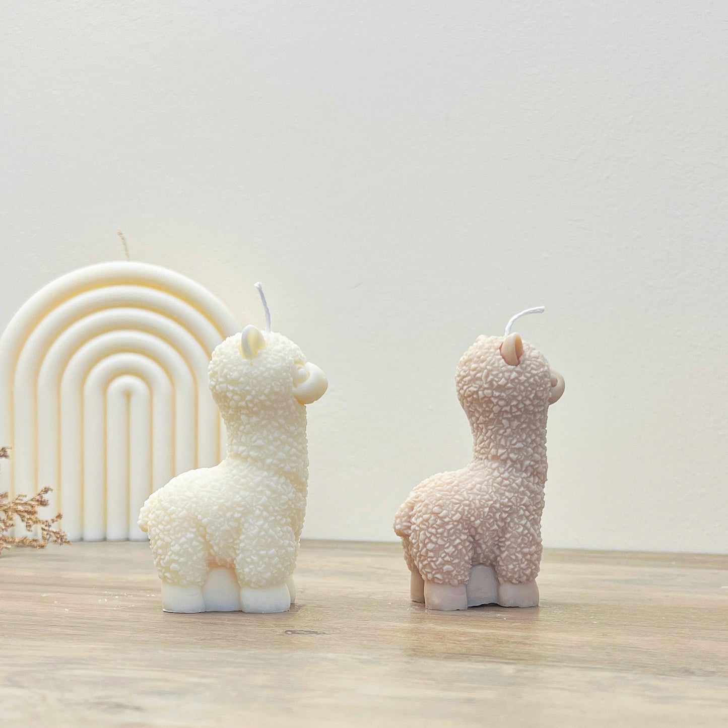 White Llama Candle - Cute Animal Candles - Alpaca Gifts