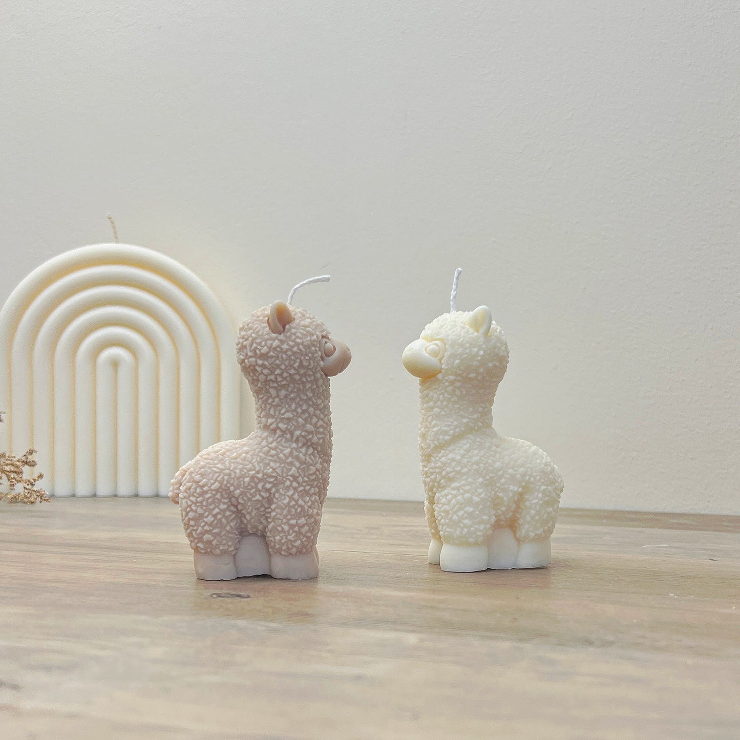 White Llama Candle - Cute Animal Candles - Alpaca Gifts