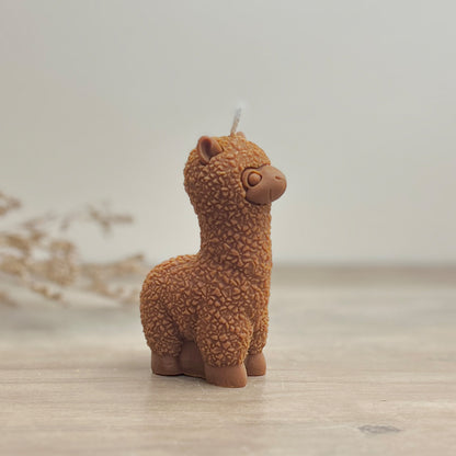 White Llama Candle - Cute Animal Candles - Alpaca Gifts