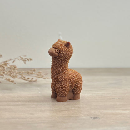 White Llama Candle - Cute Animal Candles - Alpaca Gifts