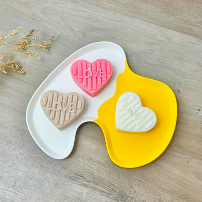 Love Heart Tealight Candles - Heart Shape Tea Lights - Romantic Gifts
