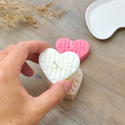 Love Heart Tealight Candles - Heart Shape Tea Lights - Romantic Gifts