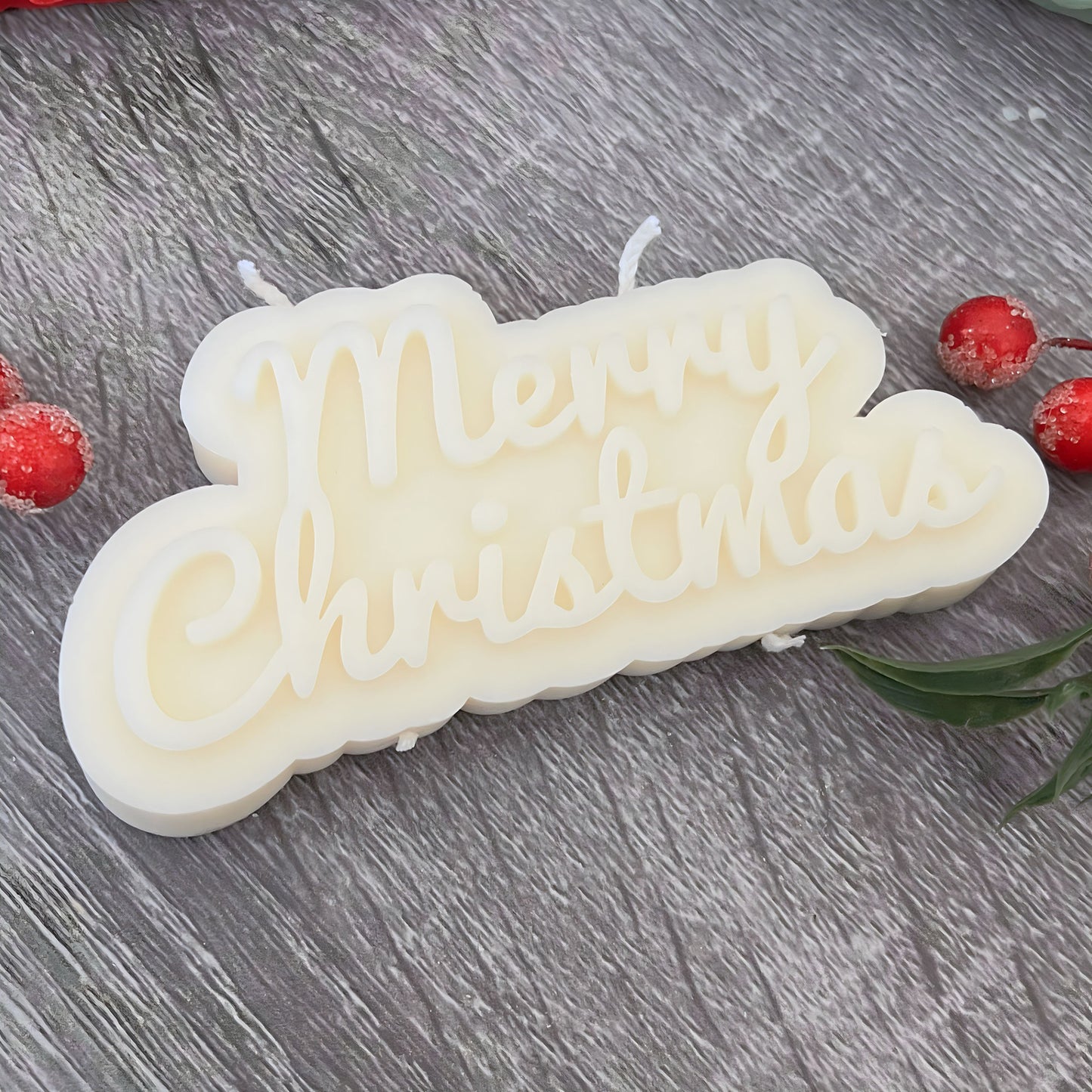 Merry Christmas Candle - Xmas Decoration Candles - Letter Candle