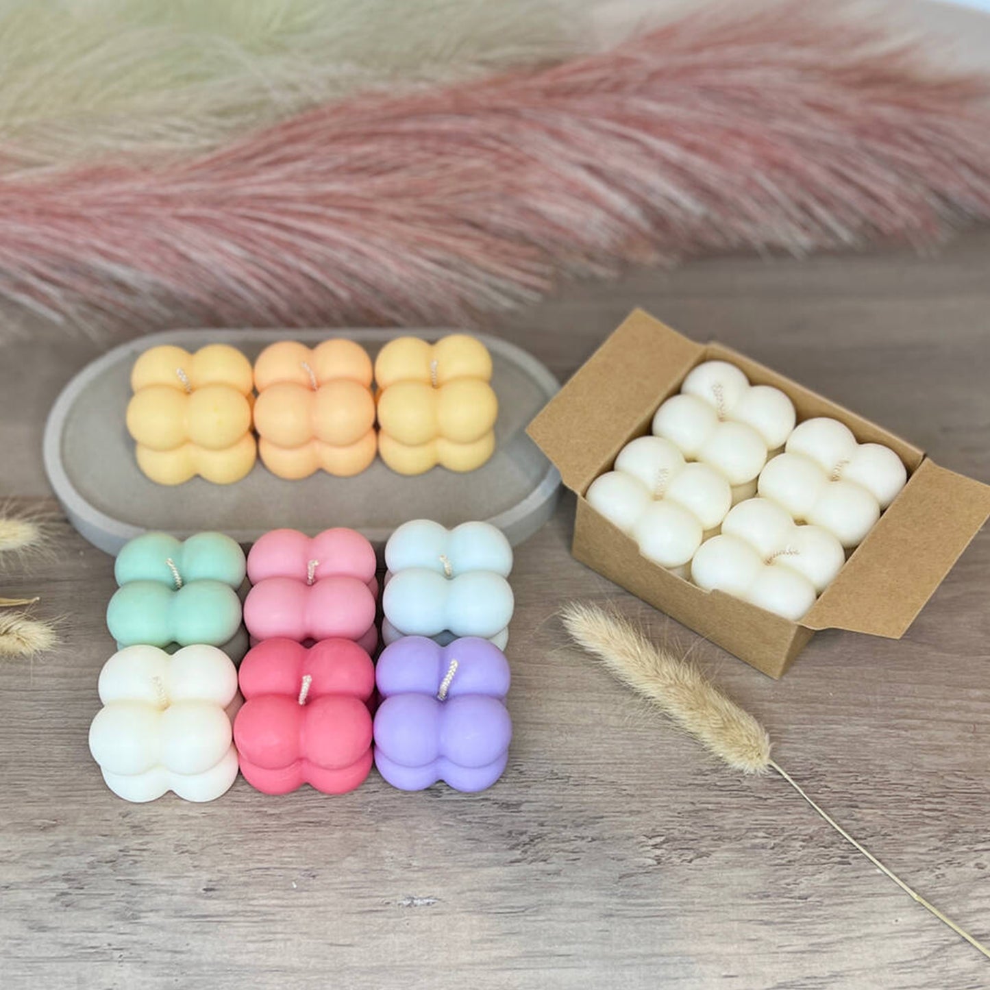 Mini Bobble Candles - Bubble Tealight Candles - Aesthetic Candle - New Home Gift