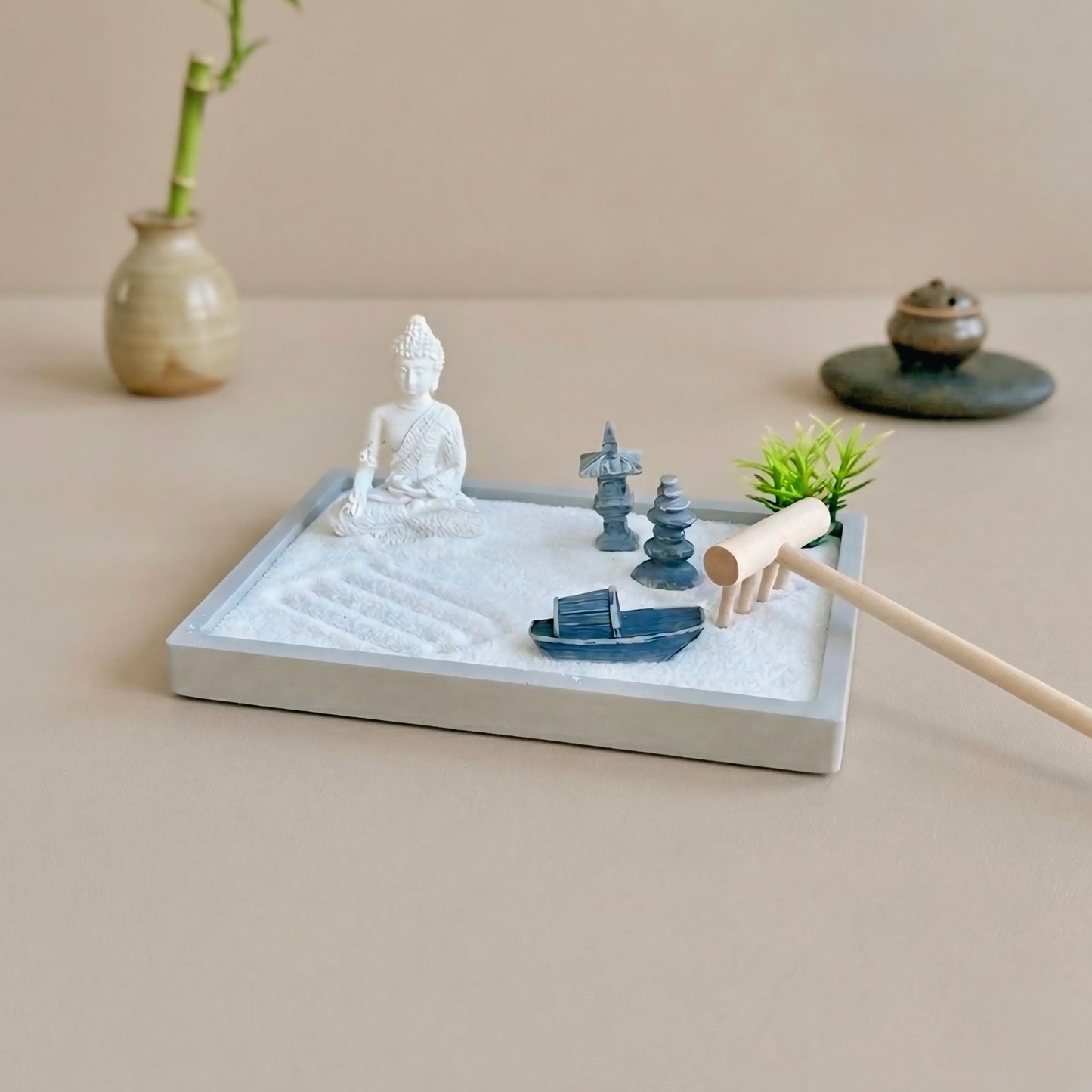 Buddha Zen Garden - Relaxation Mindfulness Pebble Garden