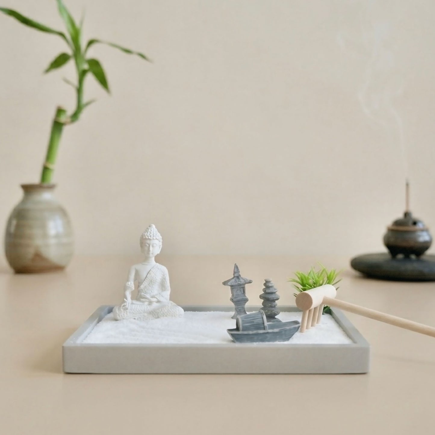 Buddha Zen Garden - Relaxation Mindfulness Pebble Garden