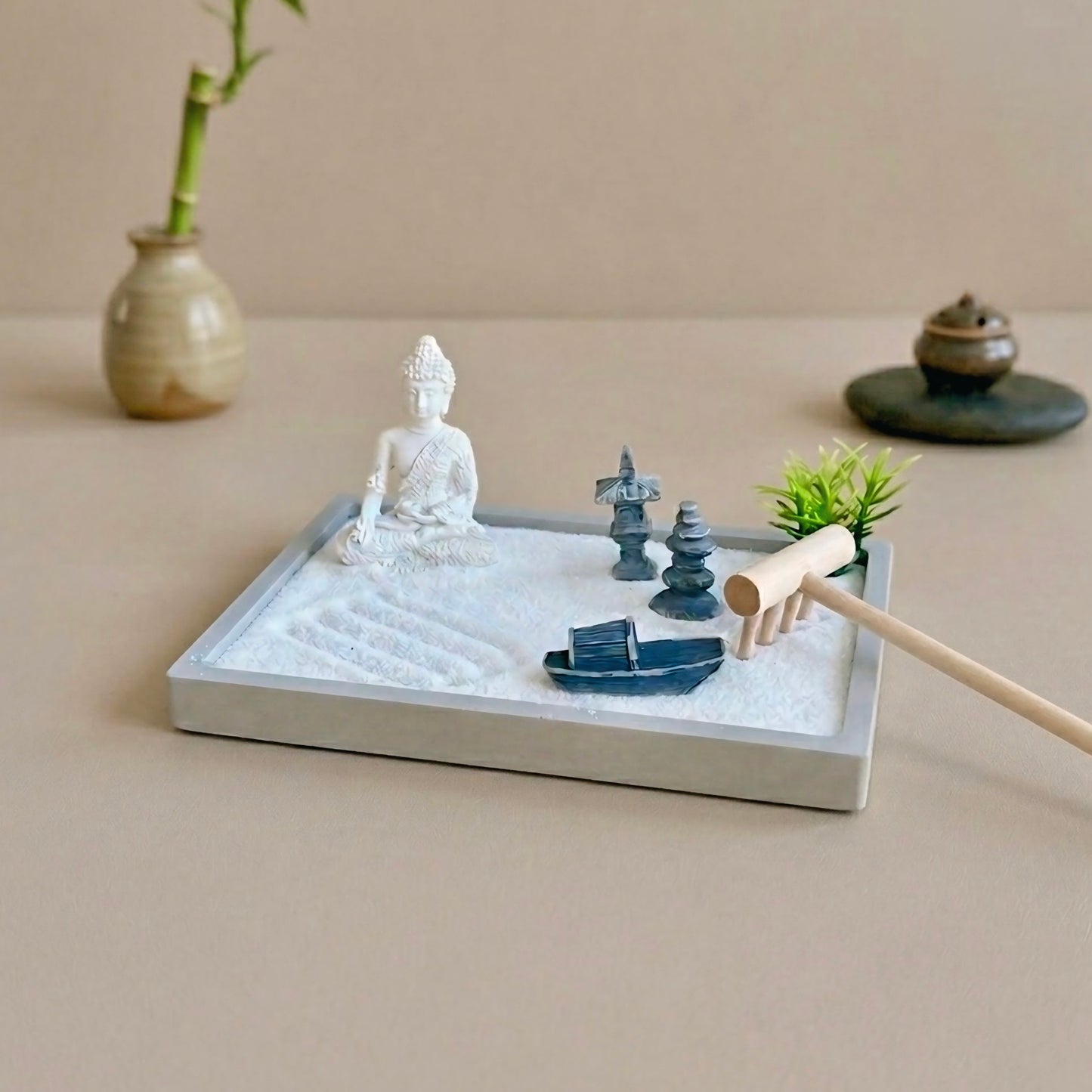 Buddha Zen Garden - Relaxation Mindfulness Pebble Garden
