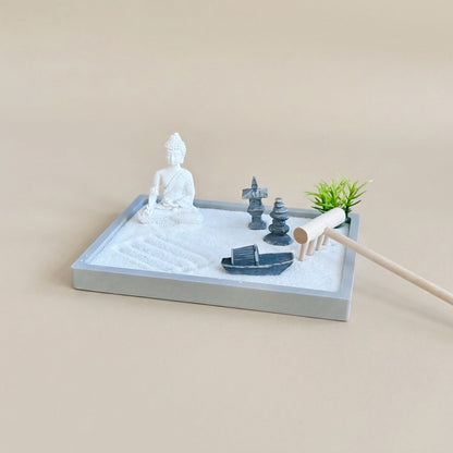 Buddha Zen Garden - Relaxation Mindfulness Pebble Garden