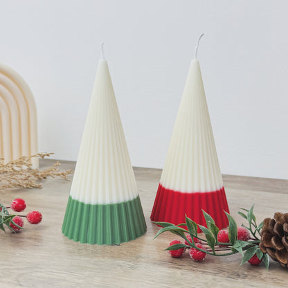 Ombre Christmas Tree Candle - Minimalist Christmas Candle - Minimalist Christmas Decor