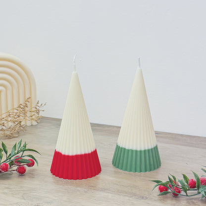 Ombre Christmas Tree Candle - Minimalist Christmas Candle - Minimalist Christmas Decor