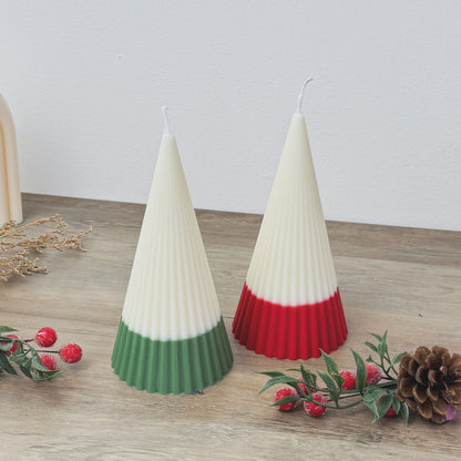 Ombre Christmas Tree Candle - Minimalist Christmas Candle - Minimalist Christmas Decor