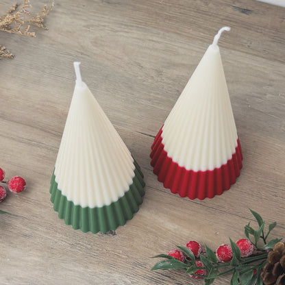 Ombre Christmas Tree Candle - Minimalist Christmas Candle - Minimalist Christmas Decor