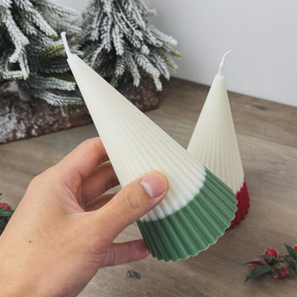 Ombre Christmas Tree Candle - Minimalist Christmas Candle - Minimalist Christmas Decor