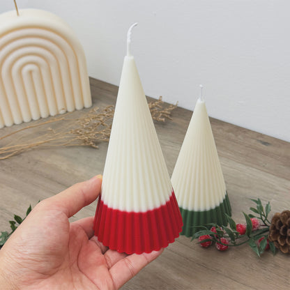 Ombre Christmas Tree Candle - Minimalist Christmas Candle - Minimalist Christmas Decor