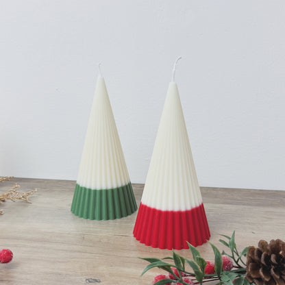 Ombre Christmas Tree Candle - Minimalist Christmas Candle - Minimalist Christmas Decor