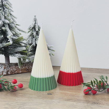 Ombre Christmas Tree Candle - Minimalist Christmas Candle - Minimalist Christmas Decor