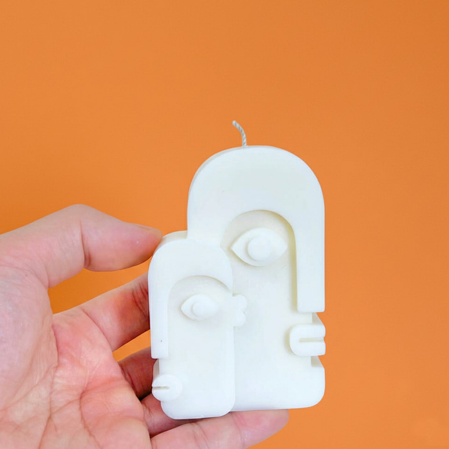 Abstract Soy Candle with Face Design - Moaie Face Shape Candles - Aesthetic Candles