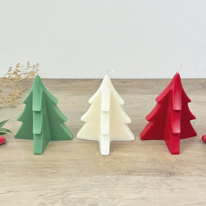 Christmas Tree Candle - Colourful Christmas Candle - Christmas Tree Decoration