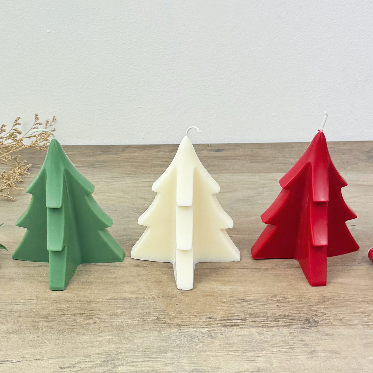 Christmas Tree Candle - Colourful Christmas Candle - Christmas Tree Decoration