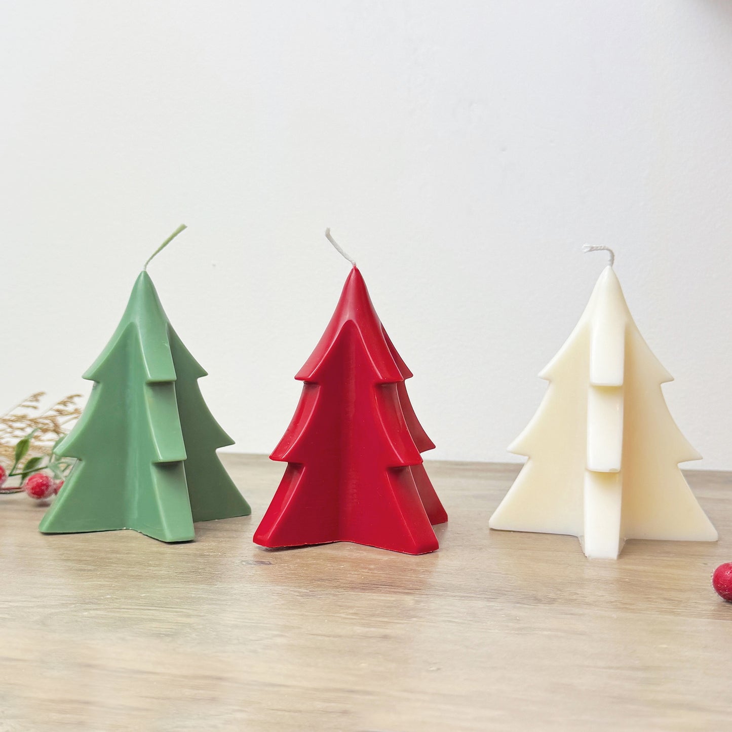 Christmas Tree Candle - Colourful Christmas Candle - Christmas Tree Decoration