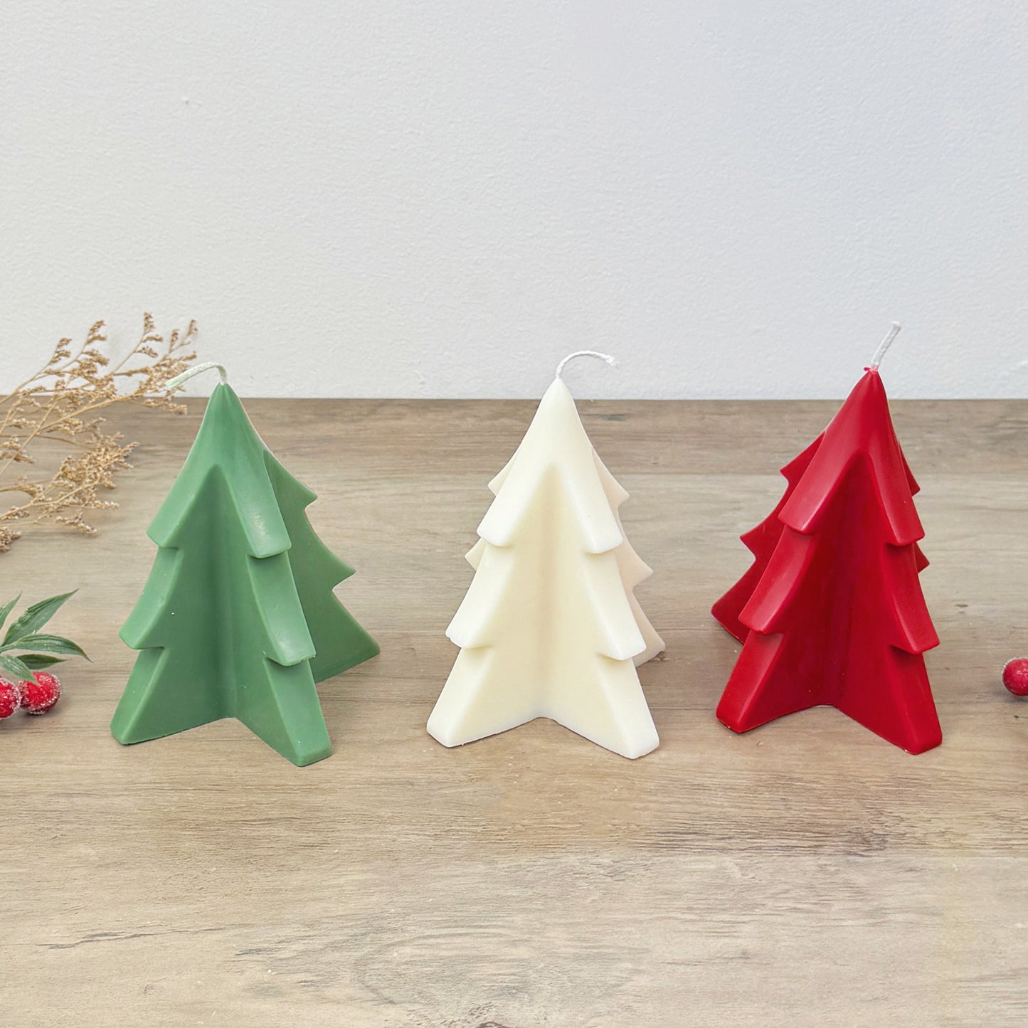 Christmas Tree Candle - Colourful Christmas Candle - Christmas Tree Decoration