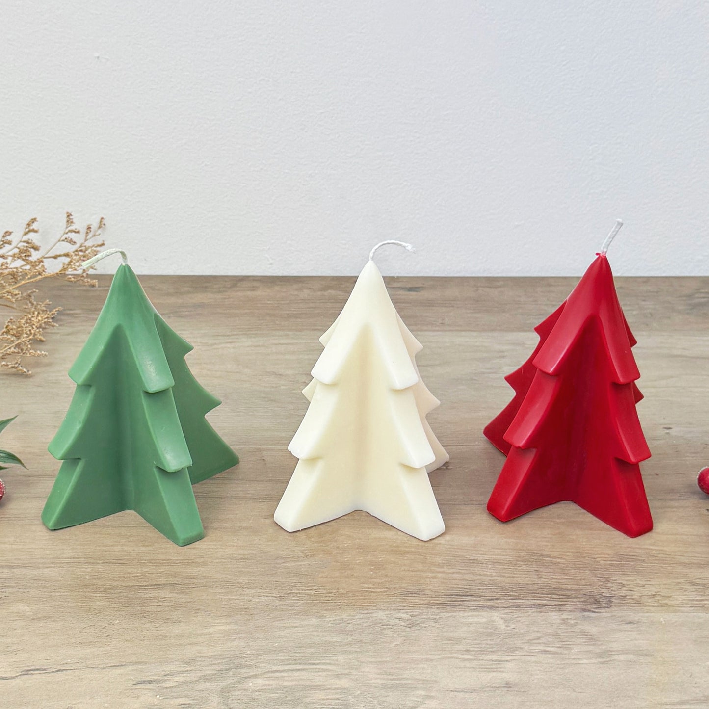 Christmas Tree Candle - Colourful Christmas Candle - Christmas Tree Decoration