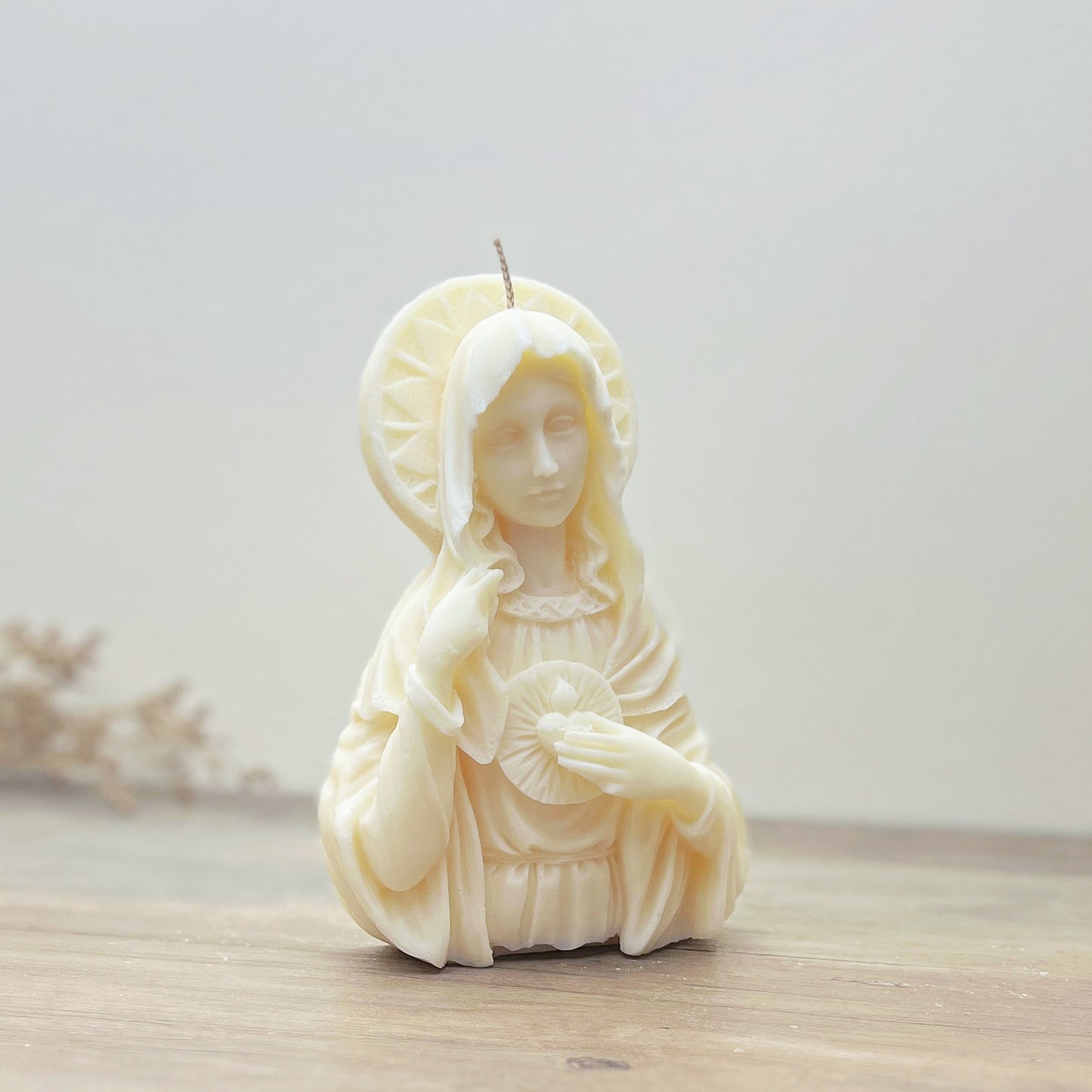 Mother Mary Christian Candle - Virgin Mary Christmas Candle - Catholic Gifts