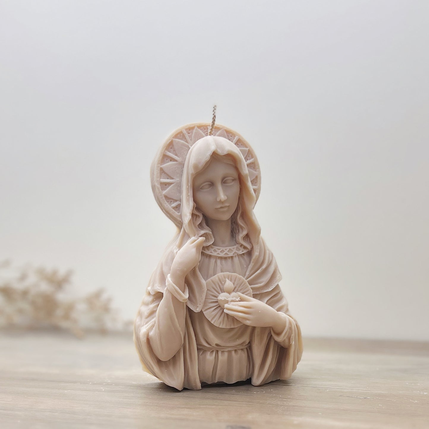 Mother Mary Christian Candle - Virgin Mary Christmas Candle - Catholic Gifts