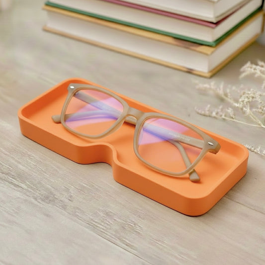 Handmade Orange Glasses Holder and Eyewear Tray