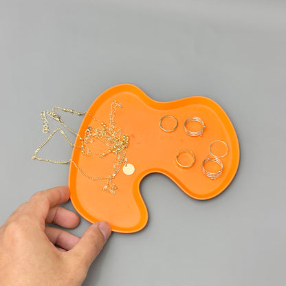 Orange Trinket Tray – Jewellery Dish & Home Décor Tray – Accent Tray