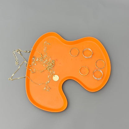 Orange Trinket Tray – Jewellery Dish & Home Décor Tray – Accent Tray