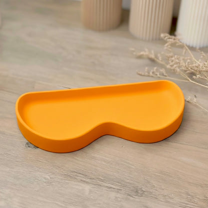 Handmade Orange Glasses Tray and Eyeglass Holder