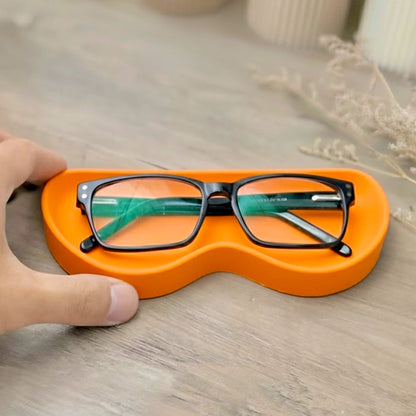 Handmade Orange Glasses Tray and Eyeglass Holder