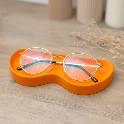 Handmade Orange Glasses Tray and Eyeglass Holder