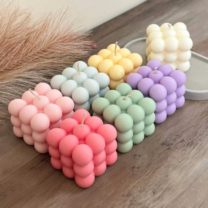 Colourful Bubble Candles - Colourful Bobble Candle - Pastel Candle Gift Set